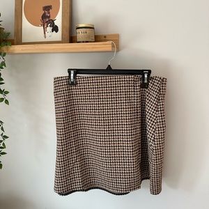 H&M Houndstooth Skirt